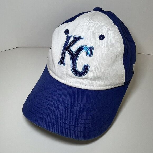 Kansas‎ City Royals Youth Adjustable New Era Sequin MLB Baseball Cap Hat Girls - Picture 1 of 8